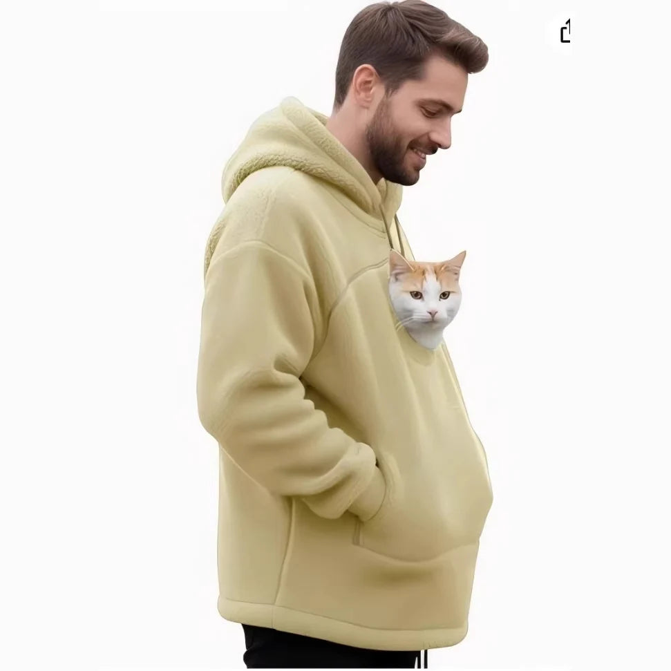 Cozy Cat Pouchie Hoodie β Wearable Pet Carrier
