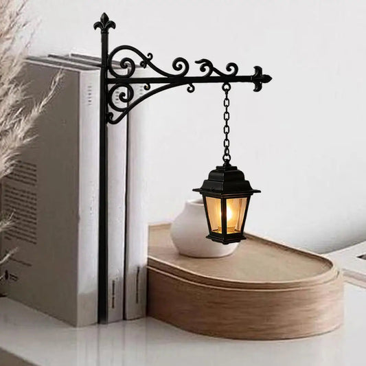 Library Lantern Bookshelf Light – Vintage LED Book Nook Lamp