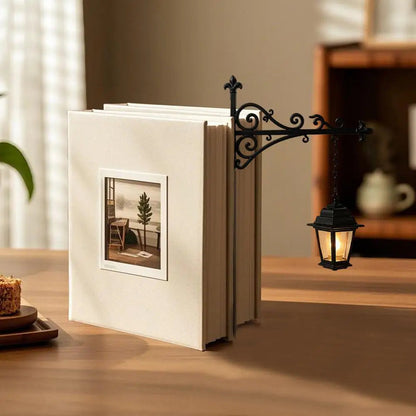 Library Lantern Bookshelf Light – Vintage LED Book Nook Lamp