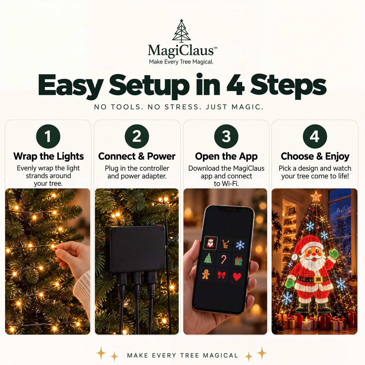 Smart Animated Christmas Tree Lights V2